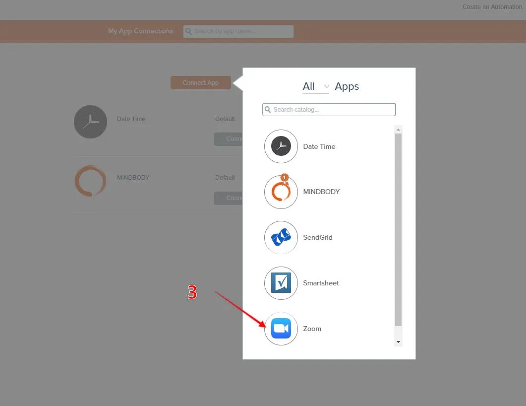 Re-adding the Zoom connection, part 2