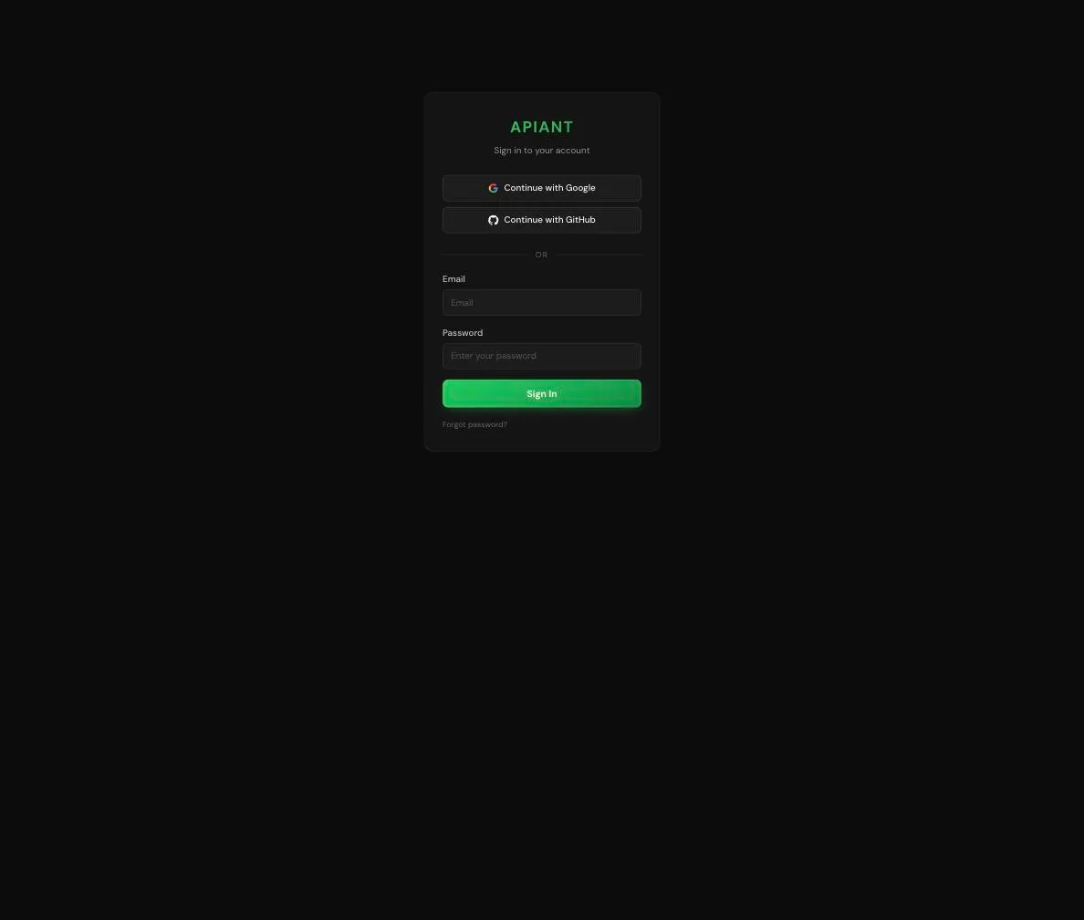 APIANT.AI sign-in